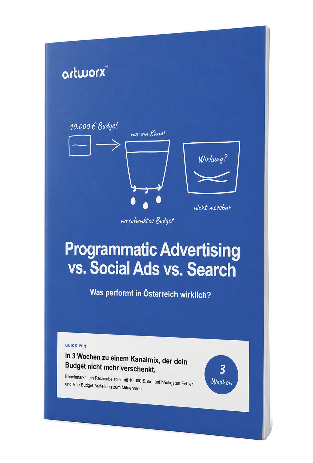 Whitepaper Mockup: Programmatic Advertising vs. Social Ads vs. Search